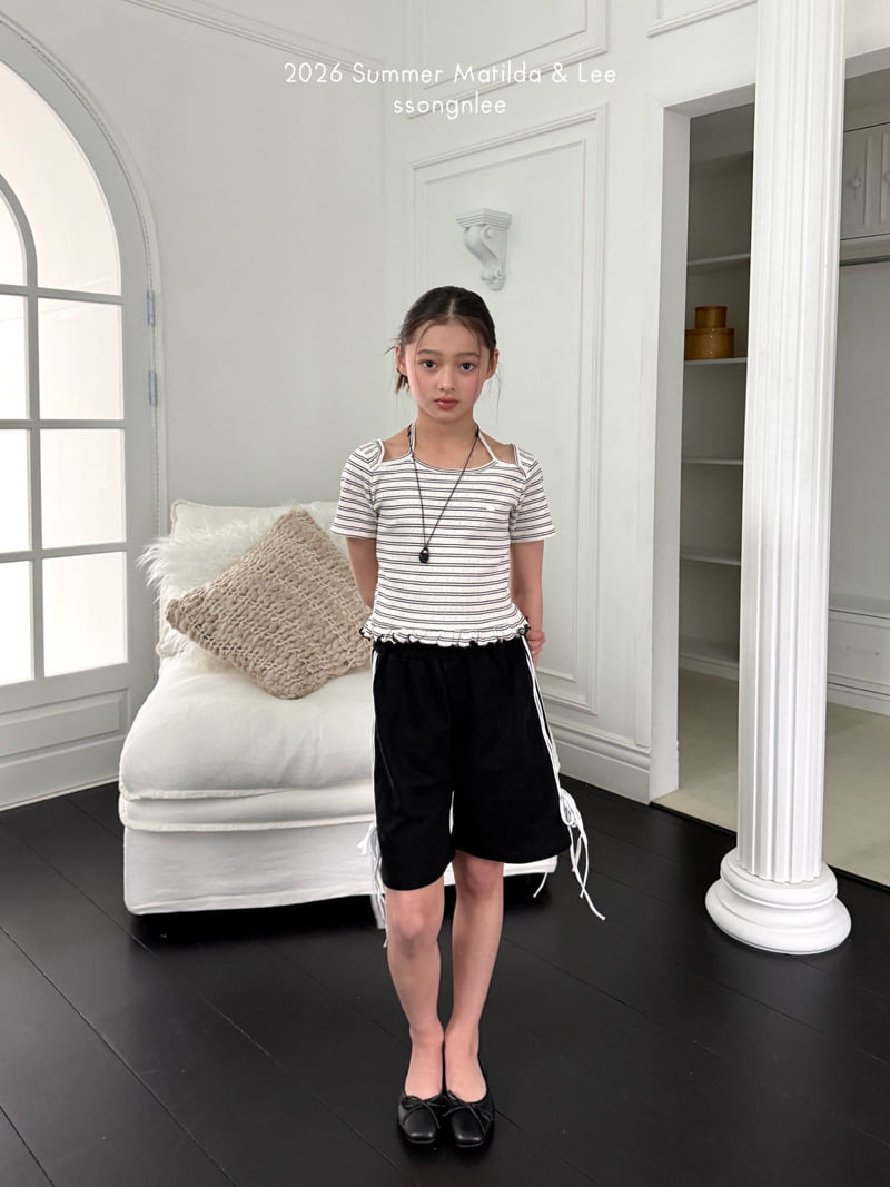 Matilda & Lee - Korean Children Fashion - #todddlerfashion - Four Ribbon Shorts - 4