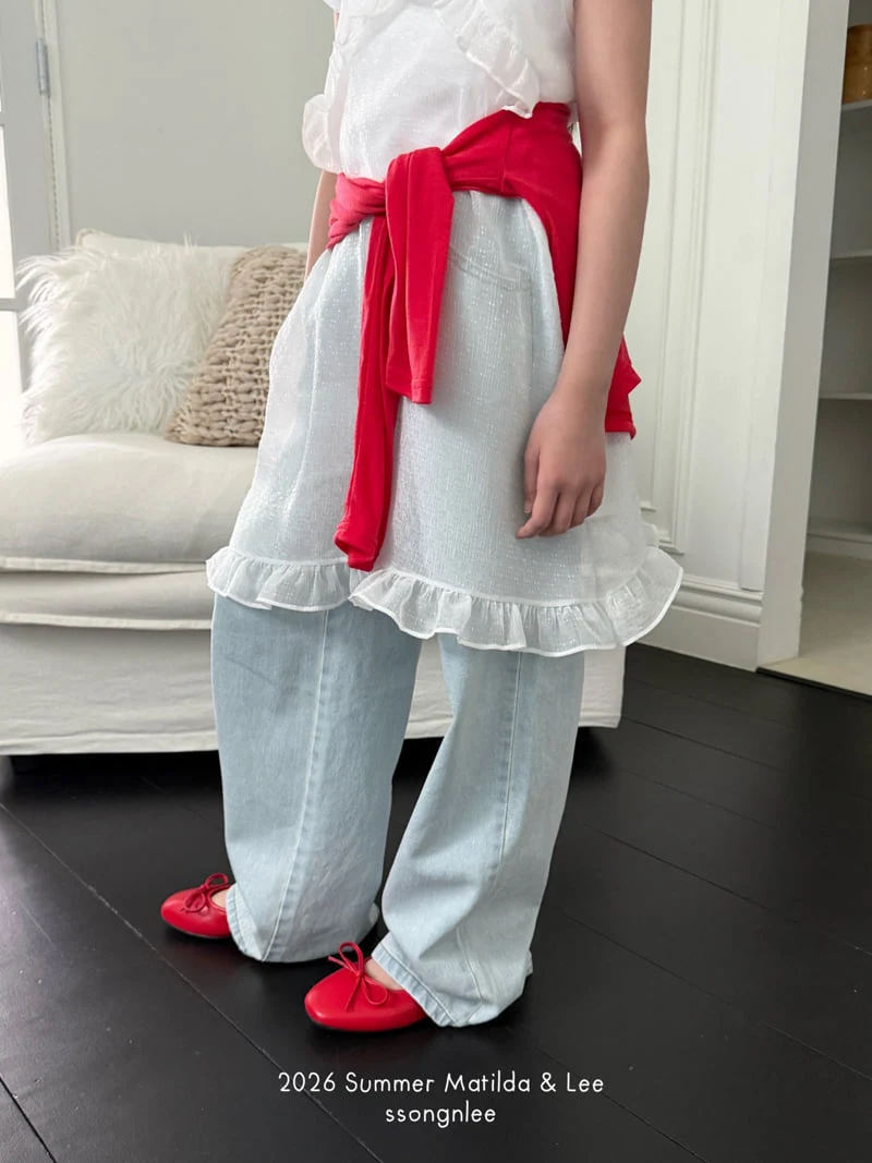 Matilda & Lee - Korean Children Fashion - #toddlerclothing - Light Blue Straight Denim Pants - 11