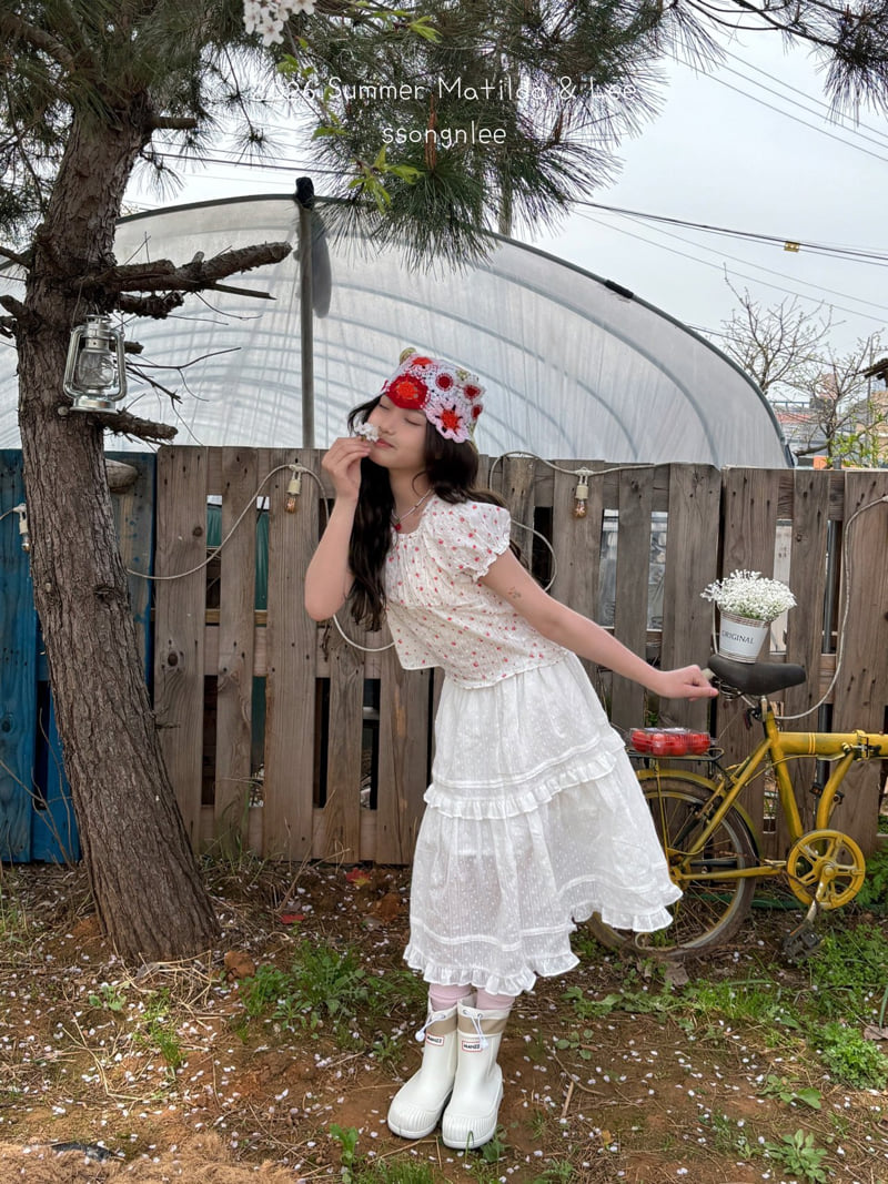 Matilda & Lee - Korean Children Fashion - #toddlerclothing - Eyelet Long Skirt