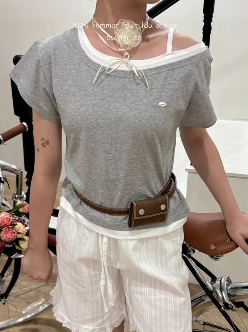 Matilda & Lee - Korean Children Fashion - #toddlerclothing - Layered Unbalanced Tee - 8