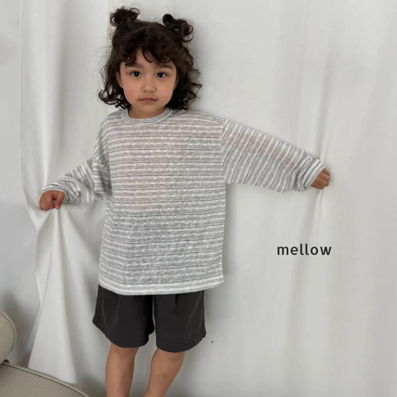 Mellow - Korean Children Fashion - #Kfashion4kids - Stripe Rib Tee - 9
