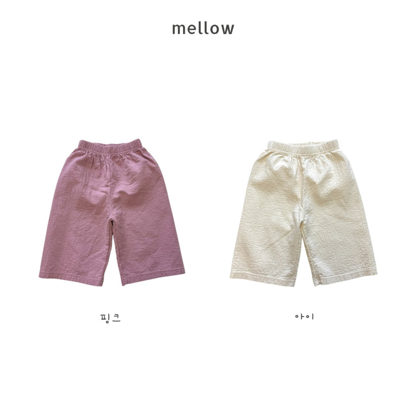 Mellow - Korean Children Fashion - #Kfashion4kids - 9-Length Wide Pants