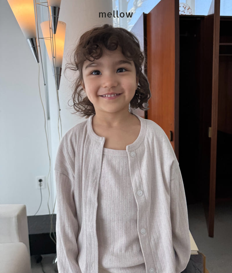 Mellow - Korean Children Fashion - #childofig - Eyelet Rib Cardigan - 7