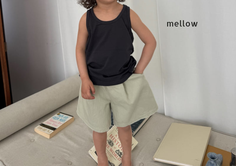 Mellow - Korean Children Fashion - #childofig - One-Tuck Wide Shorts - 10