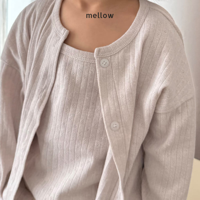 Mellow - Korean Children Fashion - #childrensboutique - Eyelet Rib Cardigan - 8