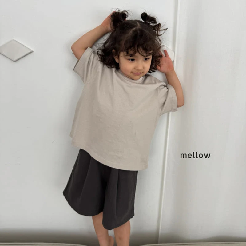 Mellow - Korean Children Fashion - #childrensboutique - One-Tuck Wide Shorts - 11