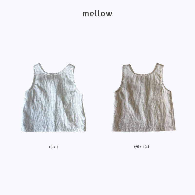 Mellow - Korean Children Fashion - #designkidswear - Stripe Back Slit Sleeveless