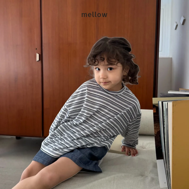 Mellow - Korean Children Fashion - #fashionkids - Stripe Rib Tee - 5