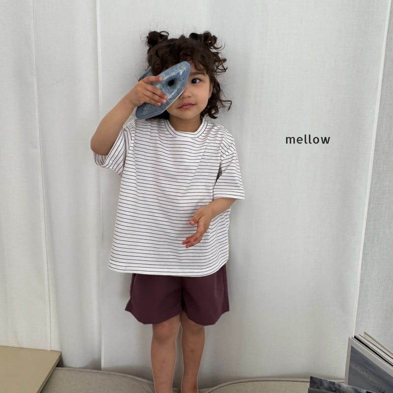 Mellow - Korean Children Fashion - #kidsshorts - Stripe Tee - 7