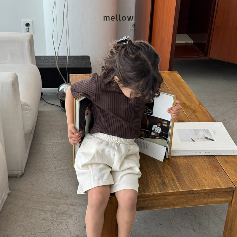 Mellow - Korean Children Fashion - #kidsshorts - Jelly Rib Tee - 6