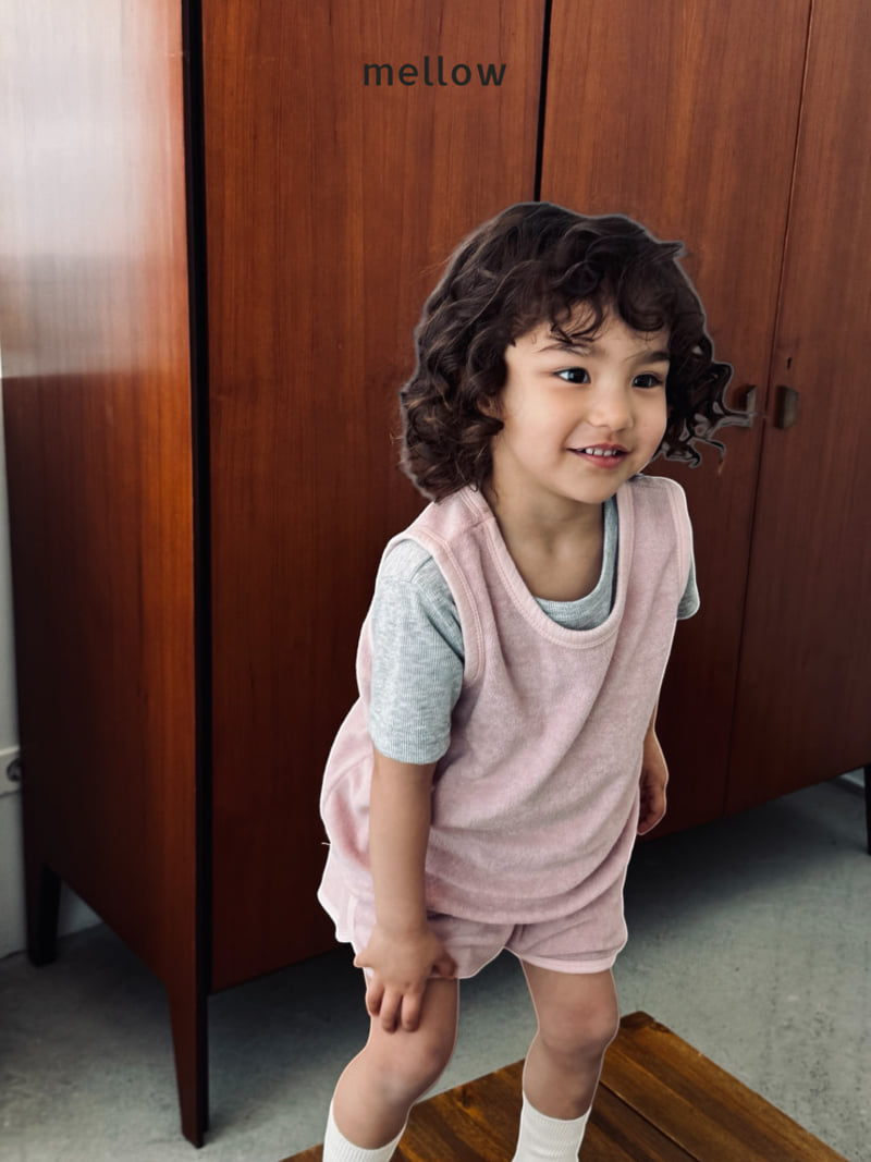 Mellow - Korean Children Fashion - #kidsshorts - Tori Rib Tee - 5