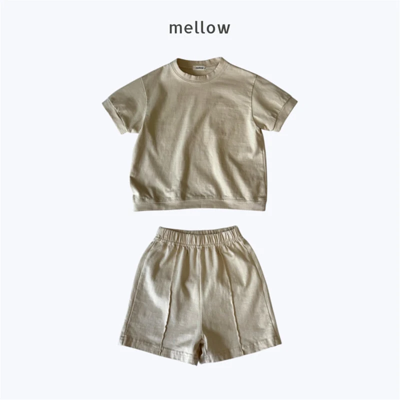 Mellow - Korean Children Fashion - #kidsshorts - Mild Sweatshirt Set - 2