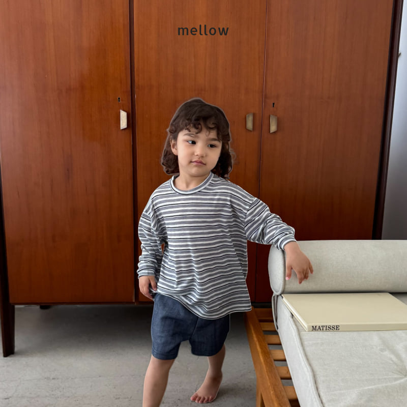 Mellow - Korean Children Fashion - #kidsstore - Stripe Rib Tee - 7
