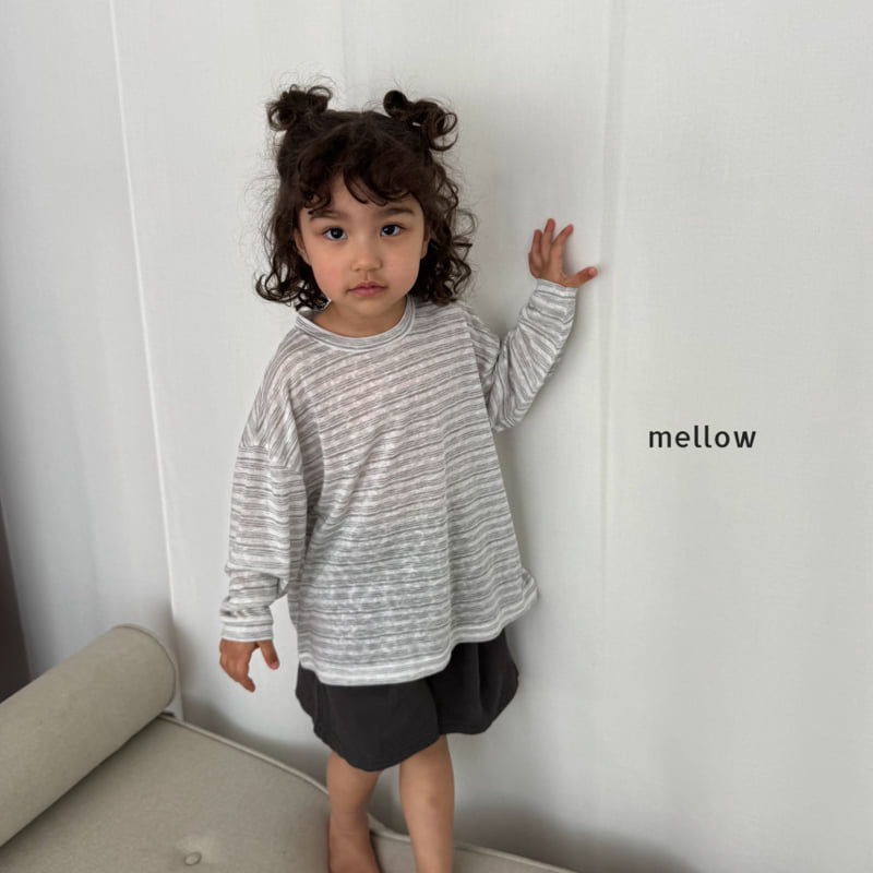 Mellow - Korean Children Fashion - #kidzfashiontrend - Stripe Rib Tee - 8
