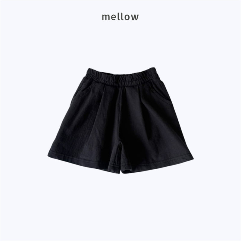 Mellow - Korean Children Fashion - #kidzfashiontrend - One-Tuck Wide Shorts - 3