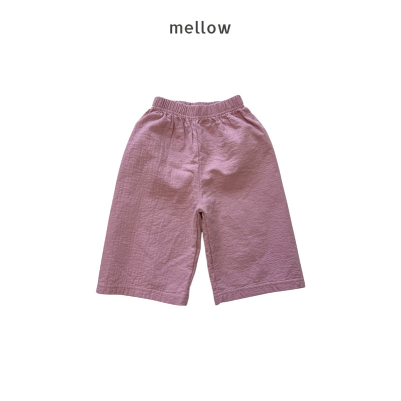 Mellow - Korean Children Fashion - #littlefashionista - 9-Length Wide Pants - 2