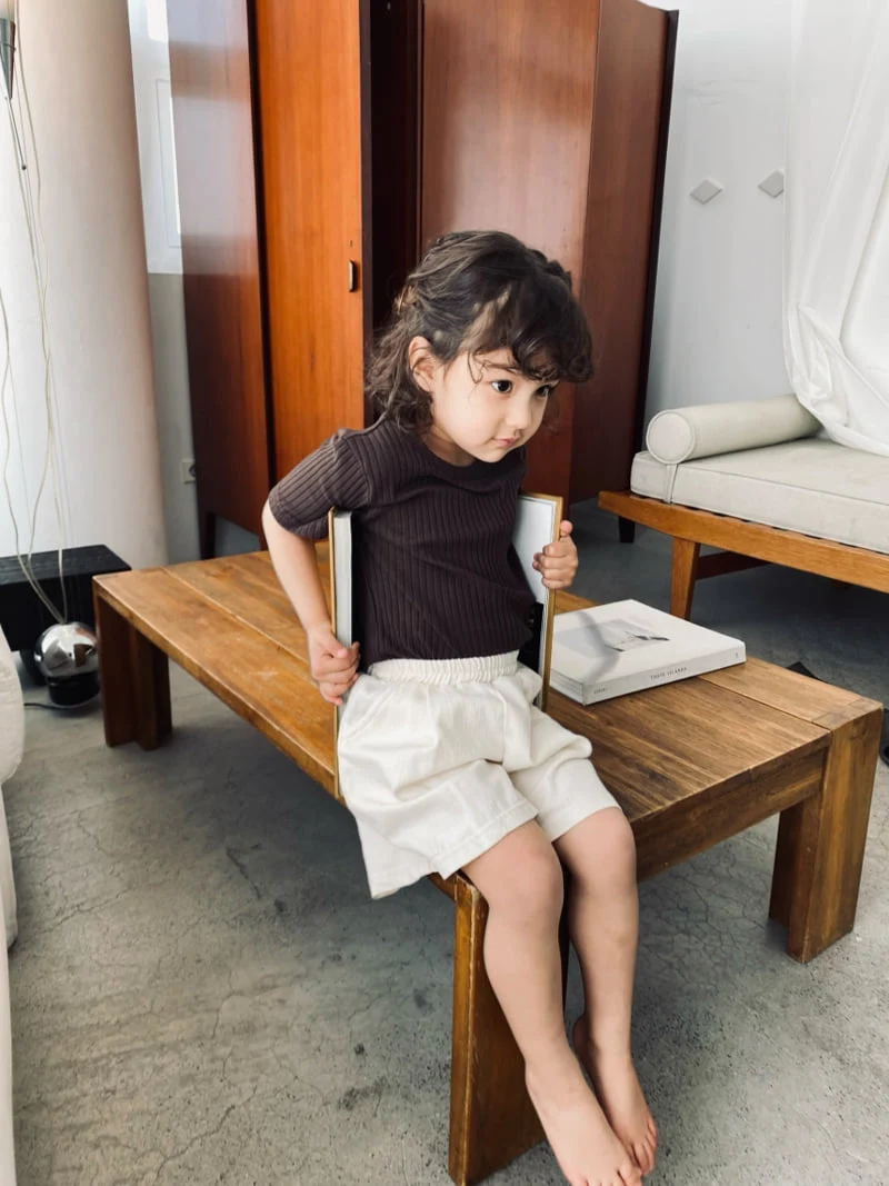 Mellow - Korean Children Fashion - #littlefashionista - One-Tuck Wide Shorts - 5