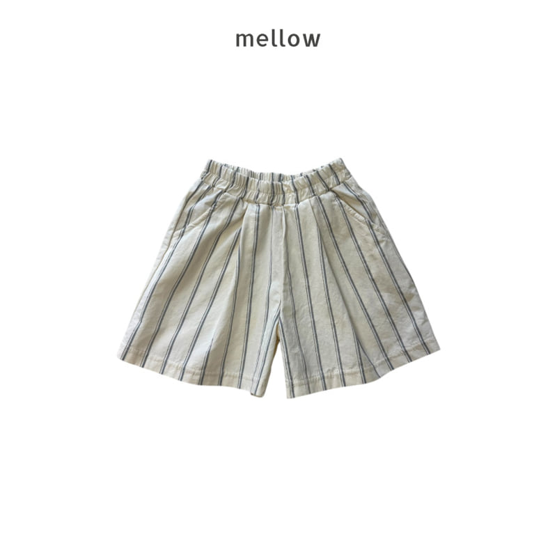 Mellow - Korean Children Fashion - #magicofchildhood - Stripe Cotton Shorts - 2