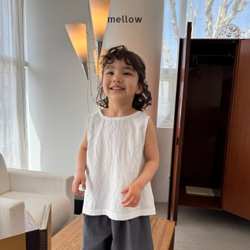 Mellow - Korean Children Fashion - #magicofchildhood - Stripe Back Slit Sleeveless - 9