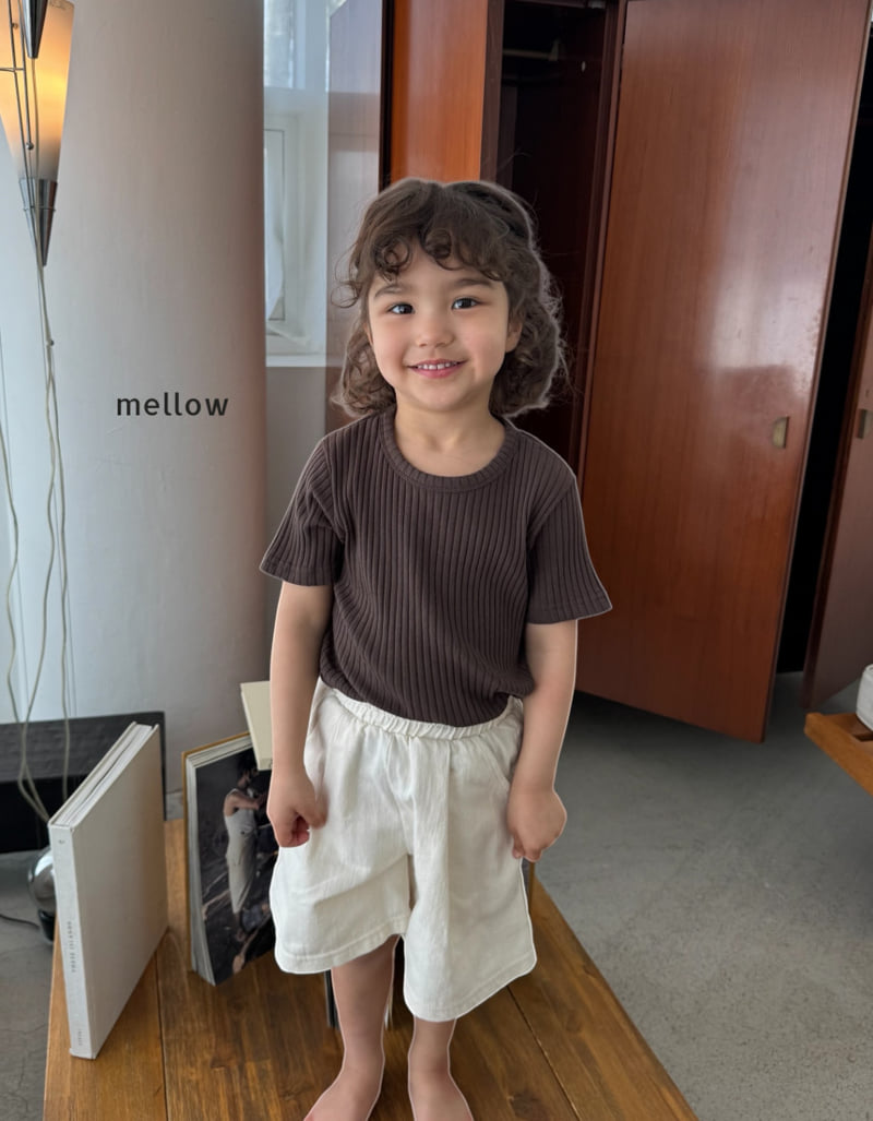 Mellow - Korean Children Fashion - #magicofchildhood - One-Tuck Wide Shorts - 6
