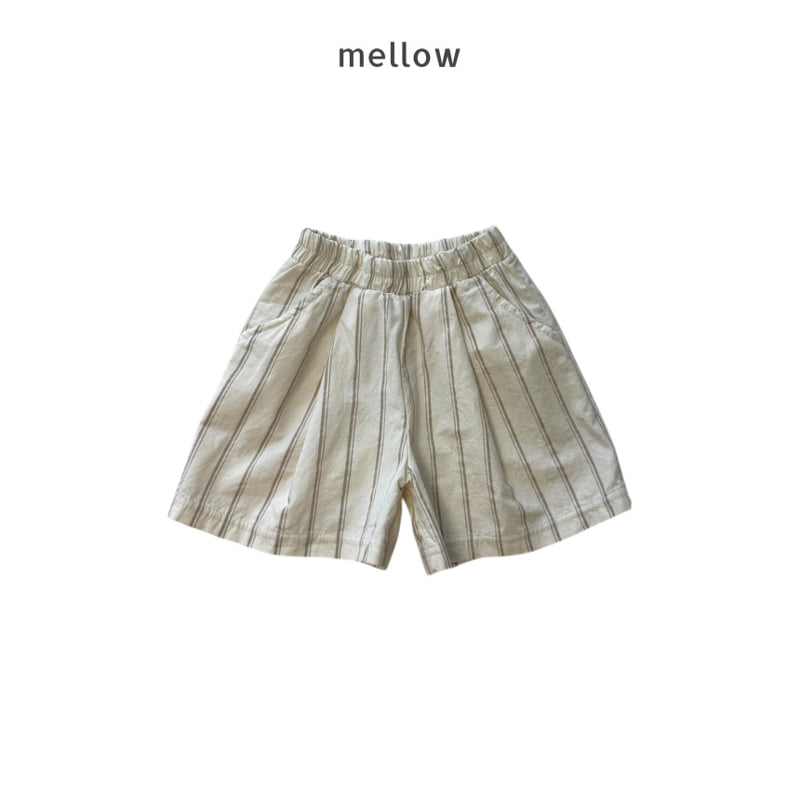 Mellow - Korean Children Fashion - #minifashionista - Stripe Cotton Shorts - 3
