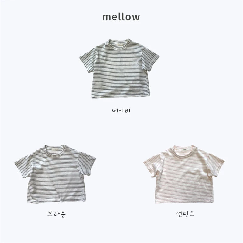 Mellow - Korean Children Fashion - #stylishchildhood - Stripe Tee