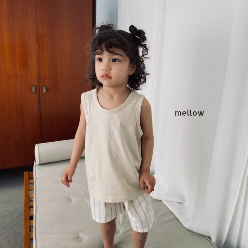 Mellow - Korean Children Fashion - #toddlerclothing - Stripe Cotton Shorts - 6