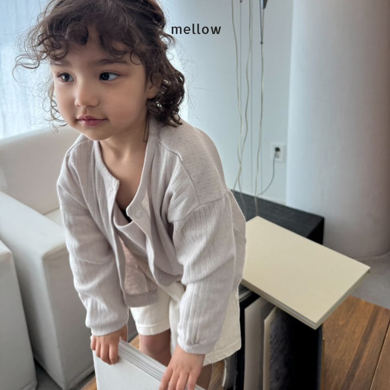 Mellow - Korean Children Fashion - #toddlerclothing - Eyelet Rib Cardigan - 5