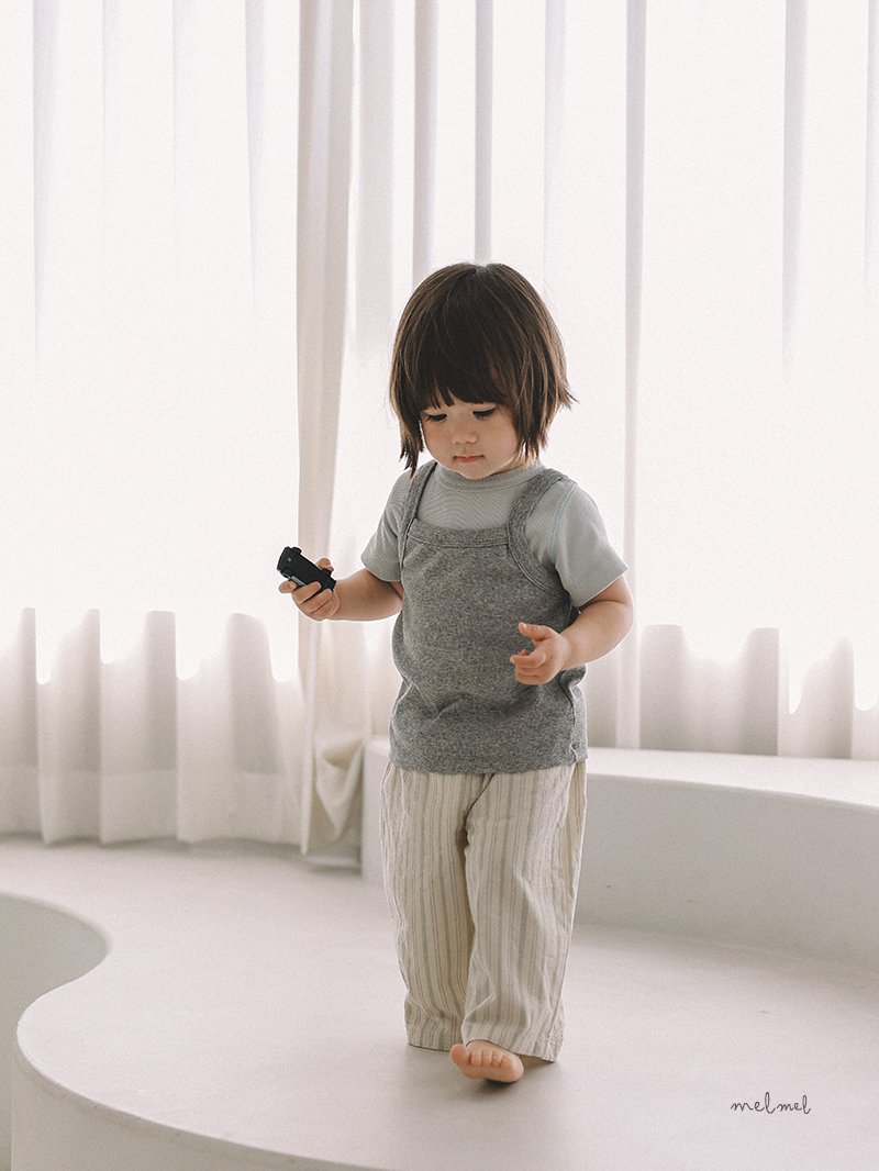 Melmel - Korean Baby Fashion - #babyboutique - Multi Stripe Pants - 7