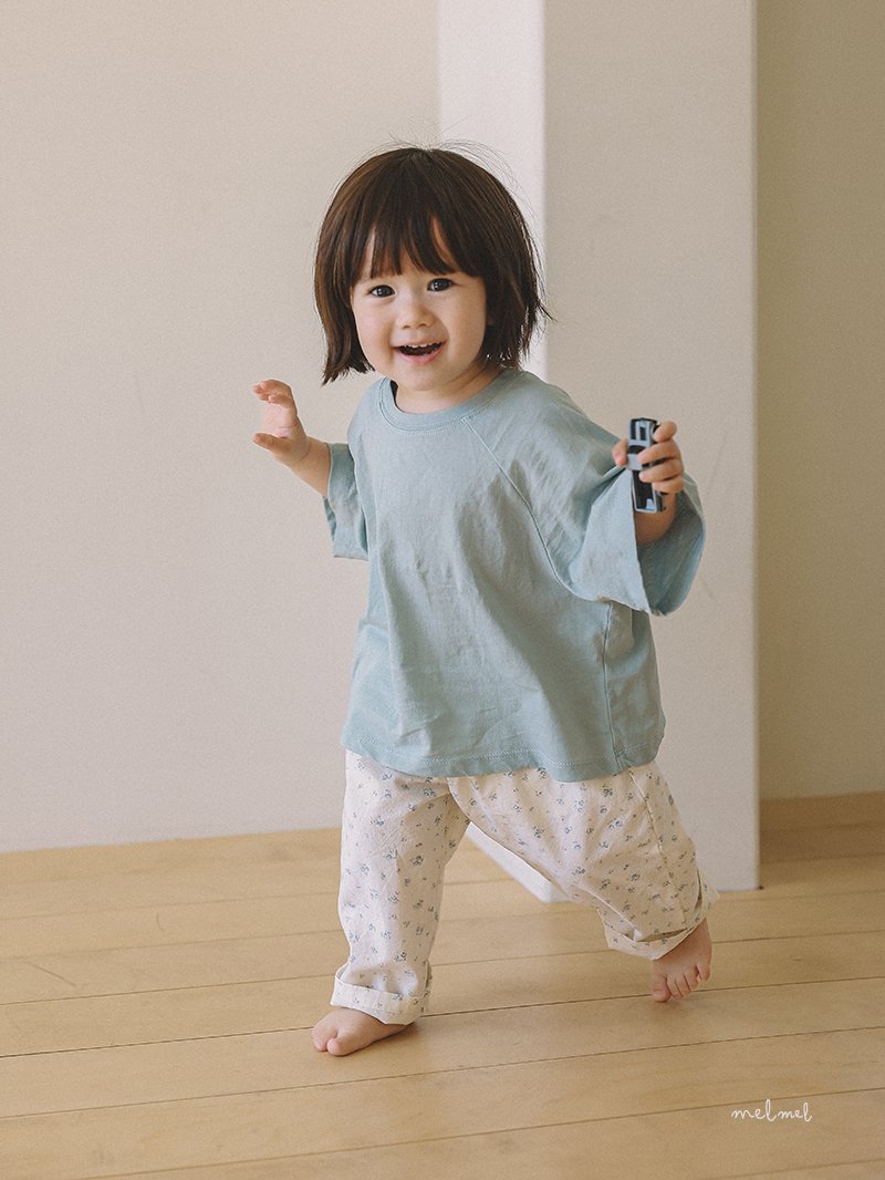 Melmel - Korean Baby Fashion - #babyboutique - Lightweight 3/4 Sleeve Tee - 12