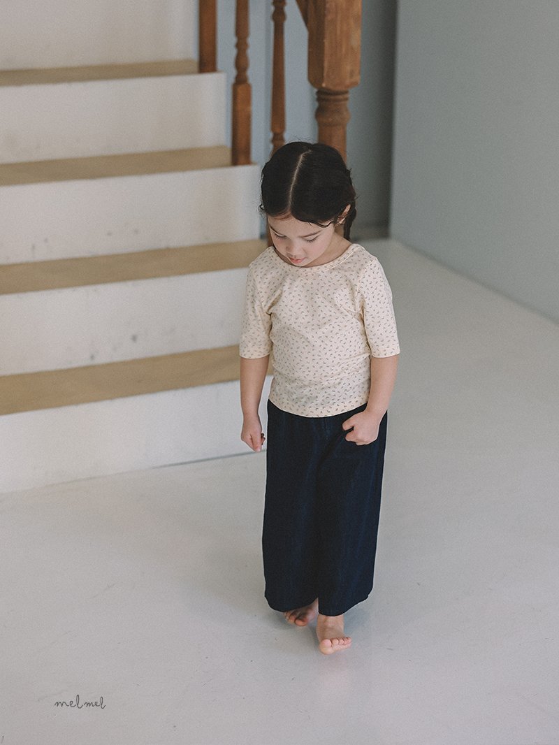 Melmel - Korean Baby Fashion - #babyboutique - Scoop Flower Tee - 11