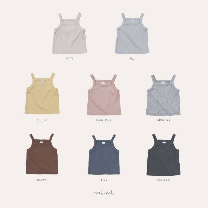 Melmel - Korean Baby Fashion - #babyboutique - Ribbed Tank Top - 3