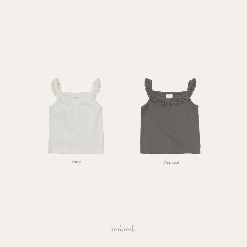 Melmel - Korean Baby Fashion - #babyboutique - Lace Tank Top - 3