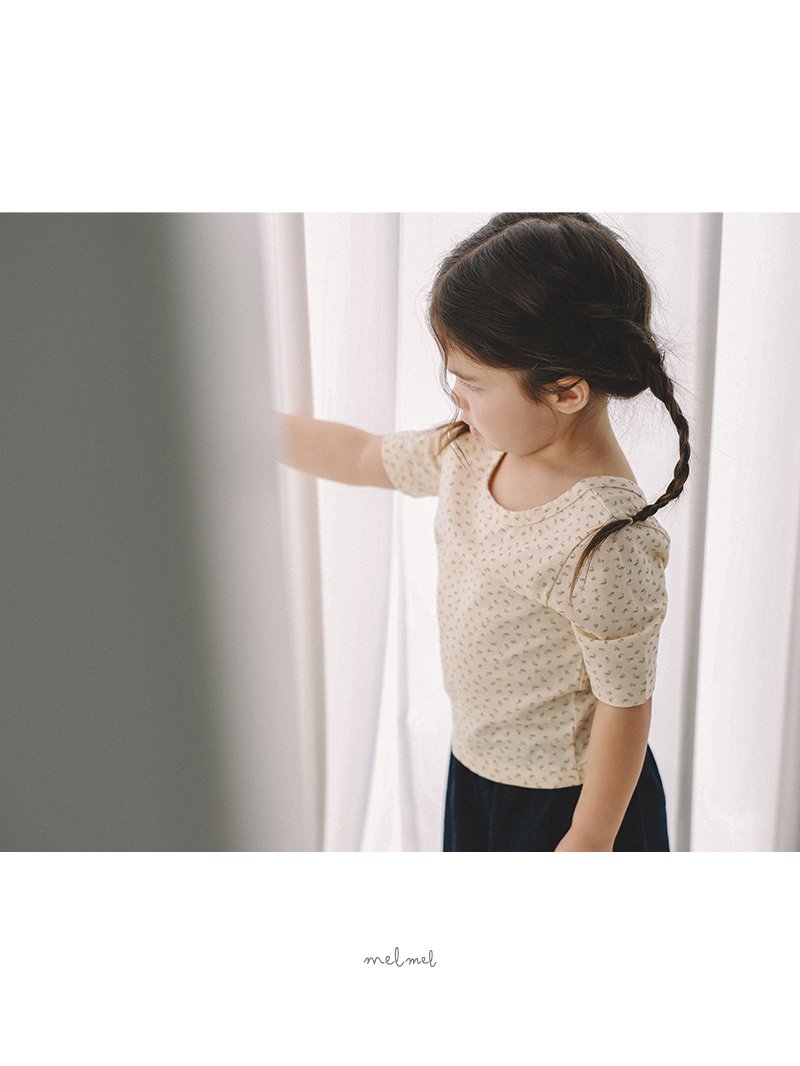 Melmel - Korean Baby Fashion - #babyboutiqueclothing - Scoop Flower Tee - 12
