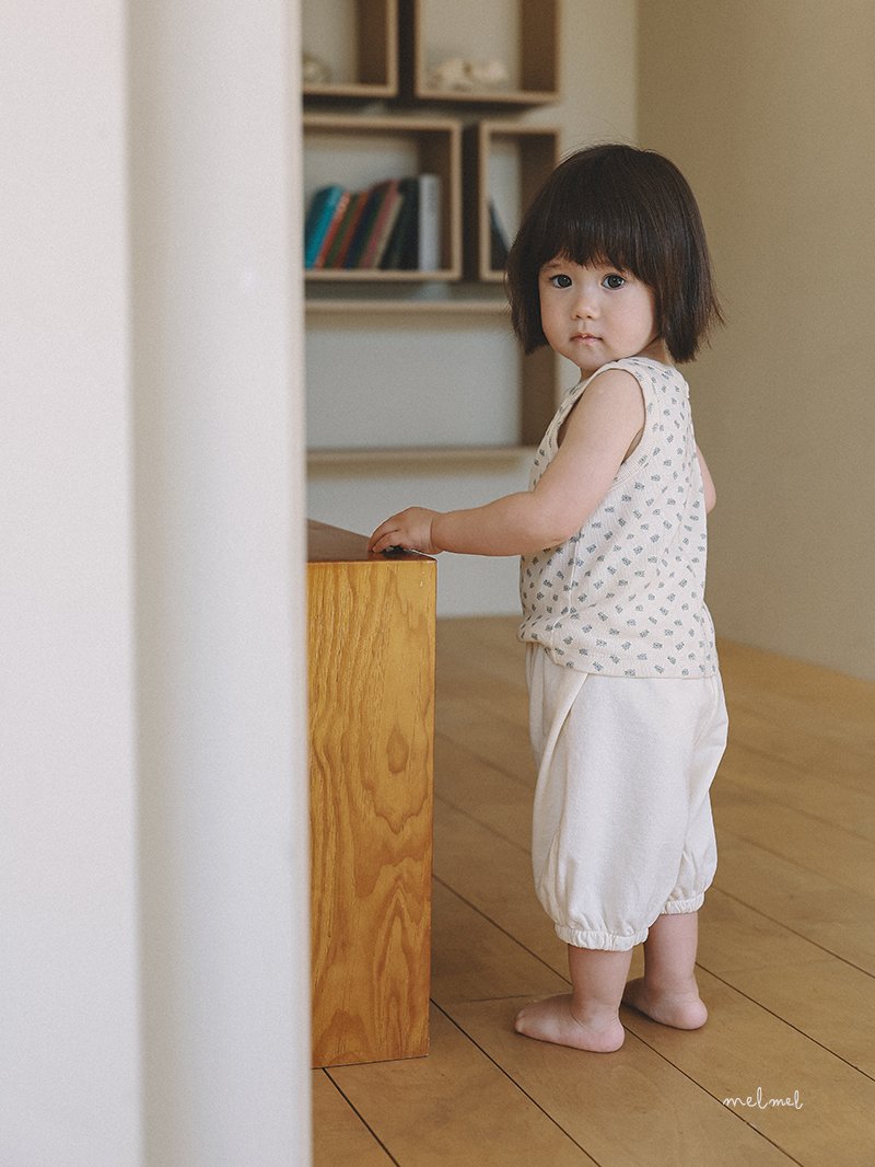 Melmel - Korean Baby Fashion - #babyboutiqueclothing - Stitch Flower Tank Top - 8
