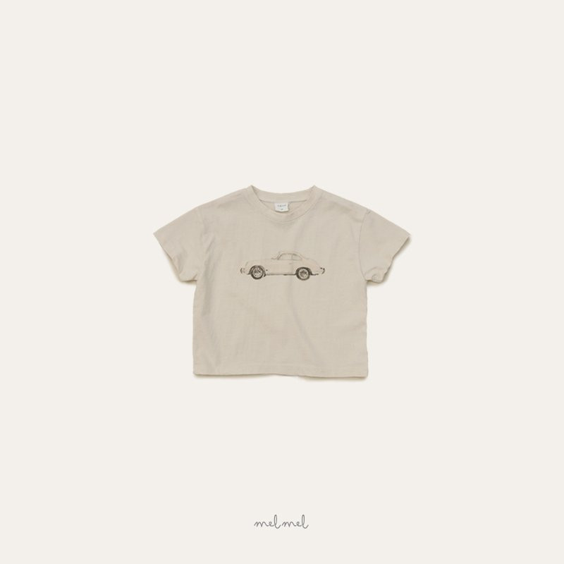 Melmel - Korean Baby Fashion - #babyboutiqueclothing - Old Car Short Sleeve Tee - 6