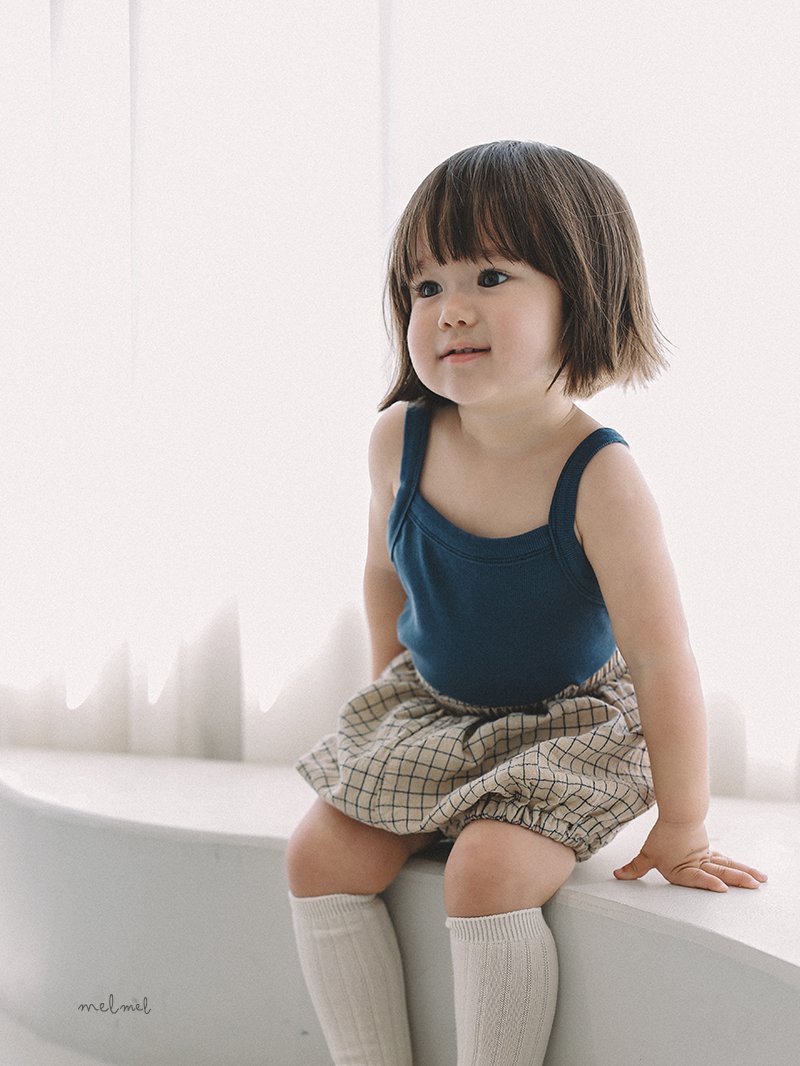 Melmel - Korean Baby Fashion - #babyboutiqueclothing - Check Short Bloomers - 12