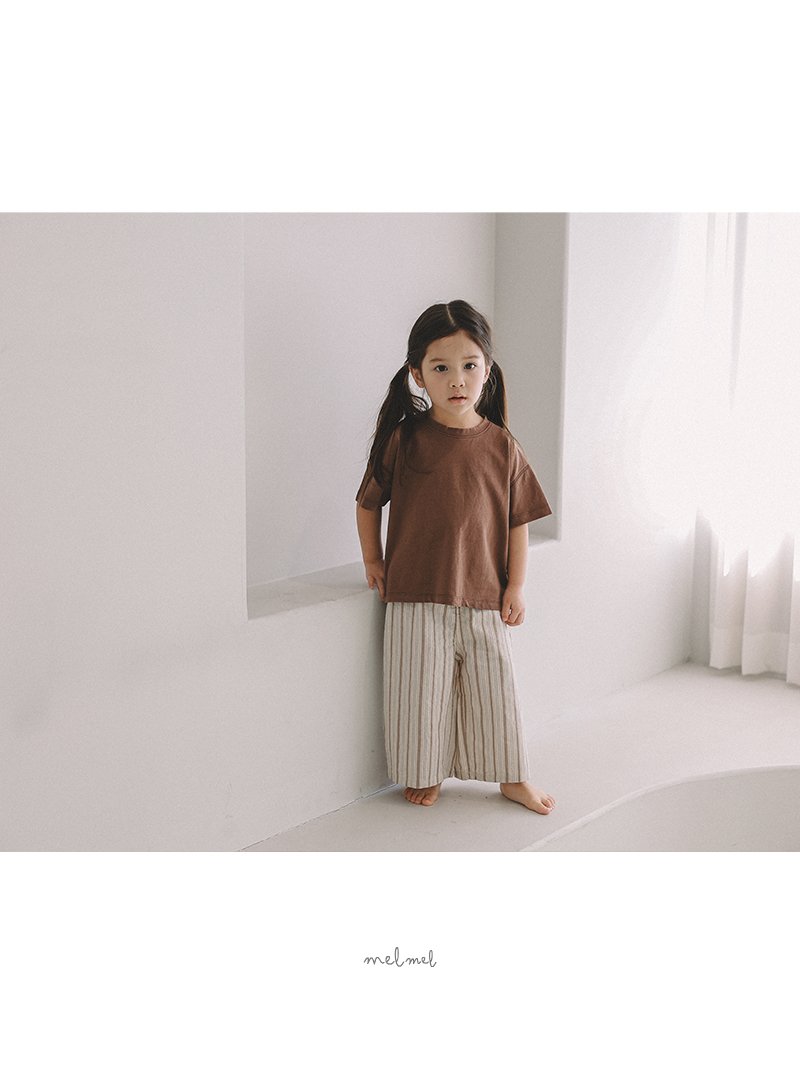 Melmel - Korean Baby Fashion - #babyboutiqueclothing - Loose Fit Short Sleeve Tee - 11