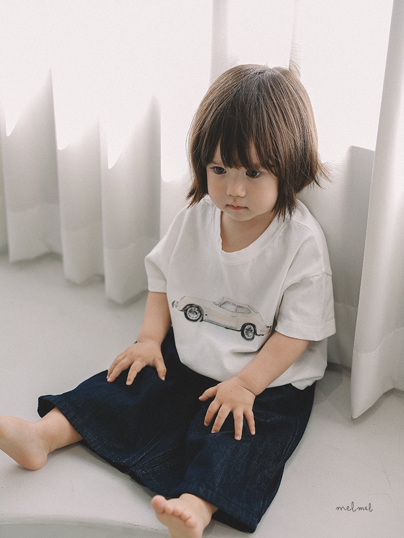 Melmel - Korean Baby Fashion - #babyclothing - Old Car Short Sleeve Tee - 7