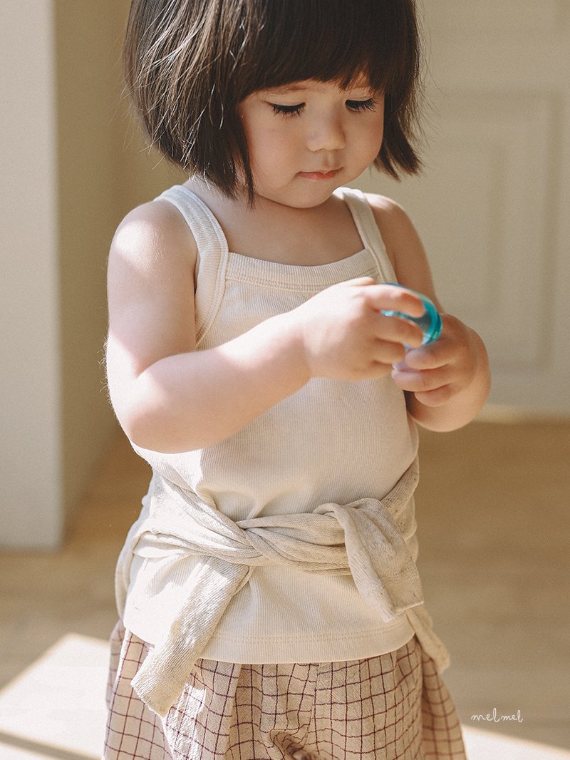 Melmel - Korean Baby Fashion - #babyclothing - Ribbed Tank Top - 6