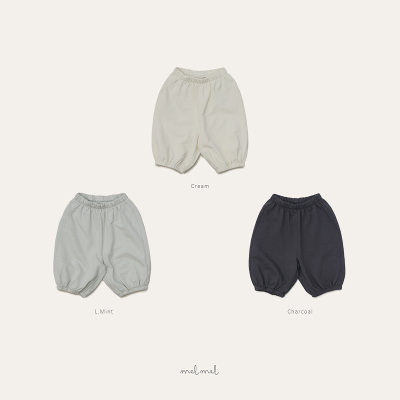 Melmel - Korean Baby Fashion - #babyclothing - Cropped Jogger Pants - 3