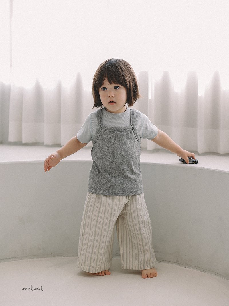 Melmel - Korean Baby Fashion - #babyfashion - Multi Stripe Pants - 10