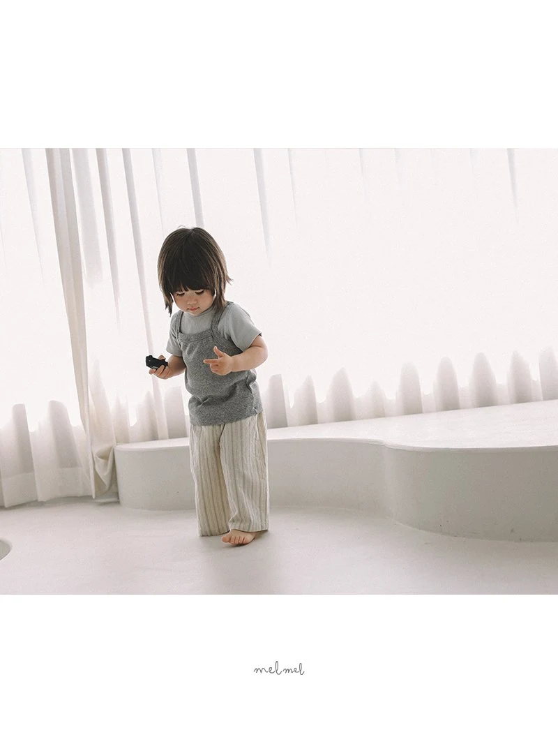 Melmel - Korean Baby Fashion - #babyfever - Multi Stripe Pants - 11