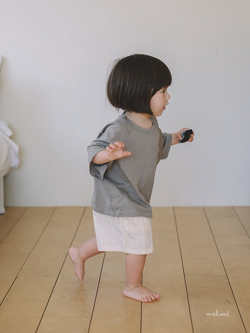 Melmel - Korean Baby Fashion - #babyfever - Striped Shorts - 12