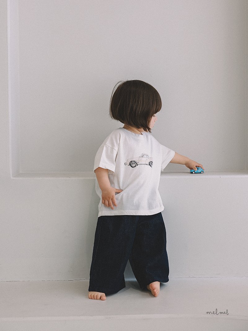 Melmel - Korean Baby Fashion - #babyfever - Old Car Short Sleeve Tee - 9