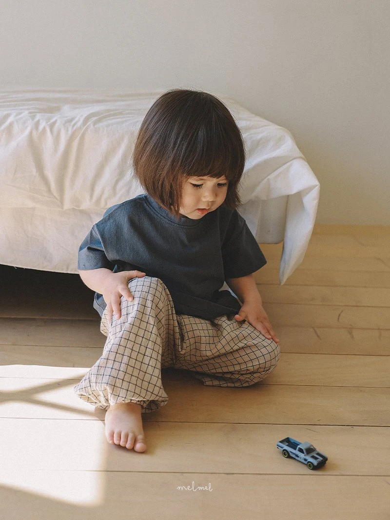 Melmel - Korean Baby Fashion - #babylifestyle - Check Bloomers - 6
