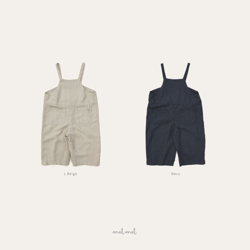 Melmel - Korean Baby Fashion - #babylifestyle - Linen Overalls - 3