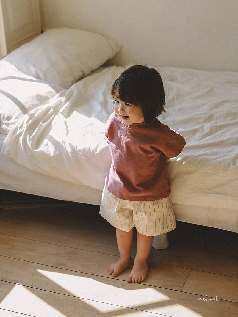 Melmel - Korean Baby Fashion - #babylifestyle - Loose Fit Short Sleeve Tee