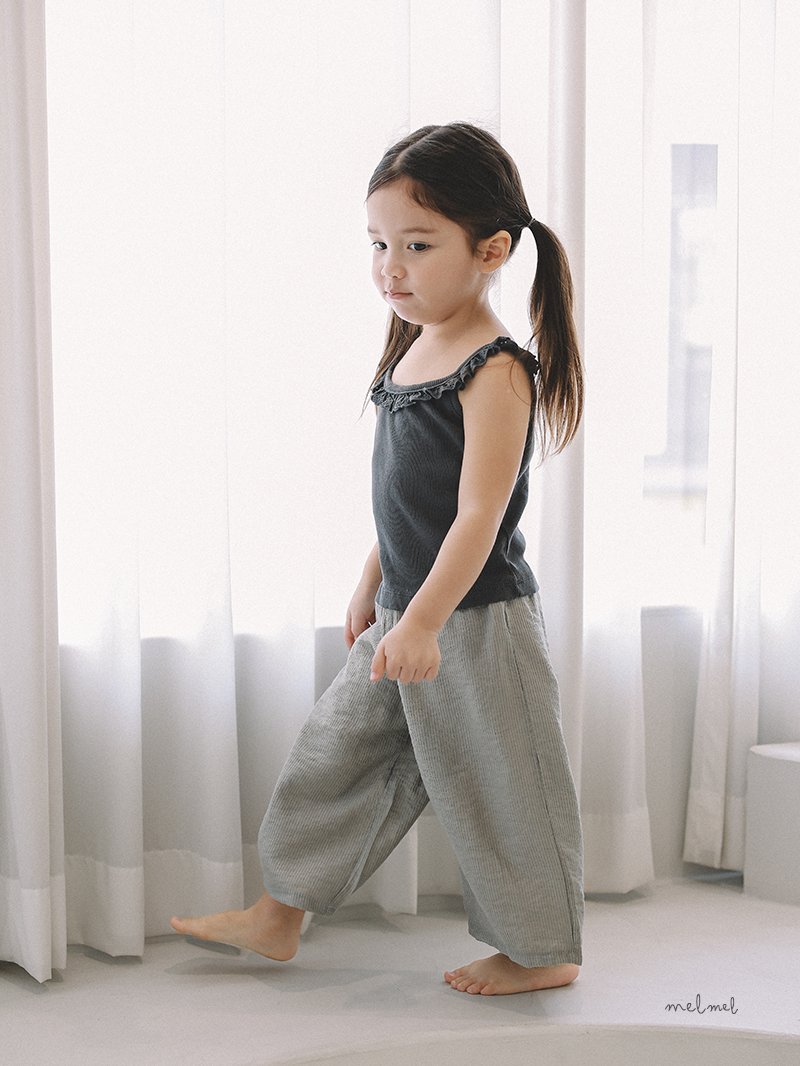 Melmel - Korean Baby Fashion - #babyoninstagram - Summer Cropped Pants - 8