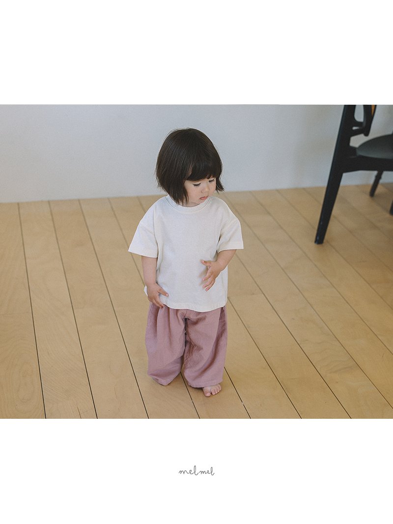 Melmel - Korean Baby Fashion - #babyoninstagram - Linen Hip Pocket Pants - 6